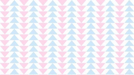Pink and blue triangle stripe pattern on white background. Abstract background with vertical stripes triangle pattern.
