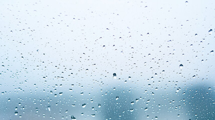 rain drops on window.