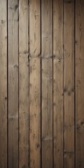 Naklejka premium A close-up view of a rustic wood texture background, showcasing the intricate grain patterns, knots, and natural imperfections of the timber, evoking warmth and organic beauty.