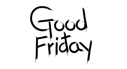 good friday brush calligraphy design