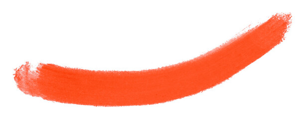 red brush isolated on transparent background