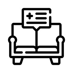 couch line icon