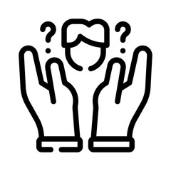 hands line icon