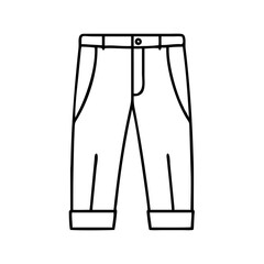 chinos icon, chinos line art - simple line art of chinos, perfect for chinos logos and icons
