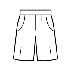 culottes icon, culottes line art - simple line art of culottes, perfect for culottes logos and icons