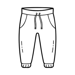 joggers icon, joggers line art - simple line art of joggers, perfect for joggers logos and icons