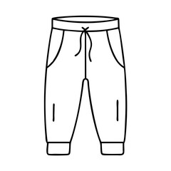 joggers icon, joggers line art - simple line art of joggers, perfect for joggers logos and icons