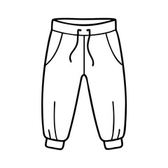 joggers icon, joggers line art - simple line art of joggers, perfect for joggers logos and icons