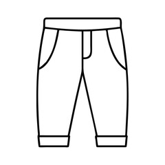 trousers icon, trousers line art - simple line art of trousers, perfect for trousers logos and icons