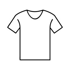 t shirt icon, t shirt line art - simple line art of t shirt, perfect for t shirt logos and icons