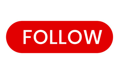 follow red button element transparent background file format png