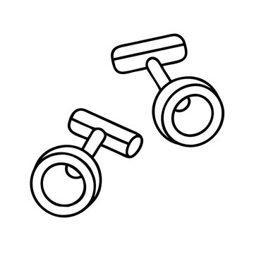 black and white cufflinks accessory clip art preview