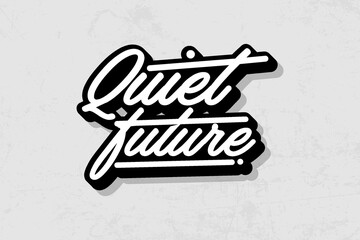 lettering typography design streetwear aethetic quotes templates