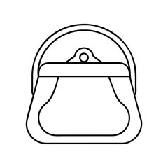 purses icon, purses line art - simple line art of purses, perfect for purses logos and icons