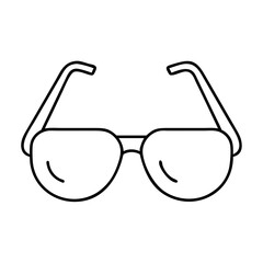 sunglasses icon, sunglasses line art - simple line art of sunglasses, perfect for sunglasses logos and icons