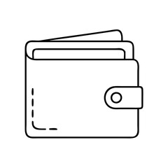 wallets icon, wallets line art - simple line art of wallets, perfect for wallets logos and icons