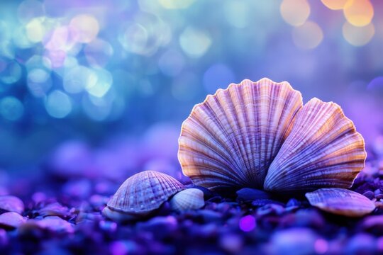 Seashells on Pebbles, Night Glow