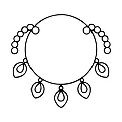 anklets icon, anklets line art - simple line art of anklets, perfect for anklets logos and icons