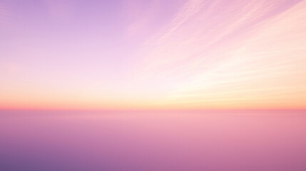Fototapeta premium Calm Pastel Sunset Sky with Soft Clouds and Gradient Colors.