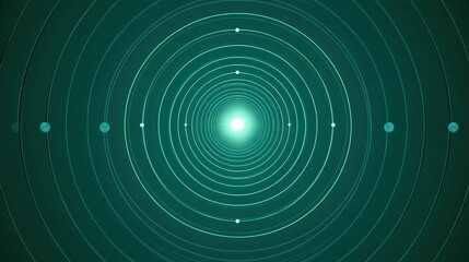 Concentric Circles with Central Light Source