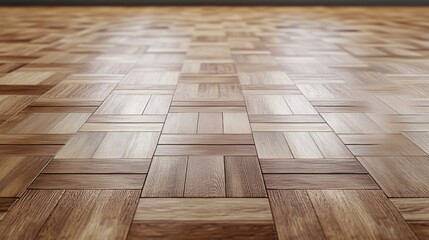 Close-up of a wooden floor in the room