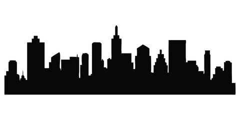 Fototapeta premium seattle skyline in black background