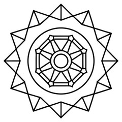Star of David and peace symbol on white