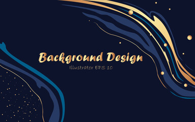 Gold blue lines texture design, greeting cards, invitations, covers, backgrounds