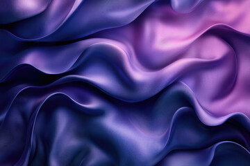 Obraz premium Swirling purple and blue silk fabric with a gradient effect creates a luxurious and elegant texture.