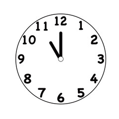 掛け時計　11時