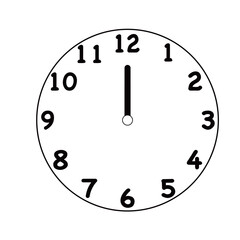 掛け時計　12時