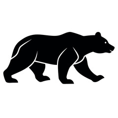 Obraz premium A minimalist-yet-intricate-set-of-a-running-bear 