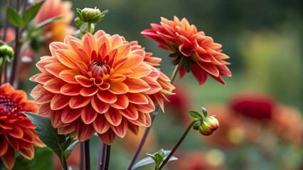 Golden Season Blooms: Dahlia Flower Design for Fall Aesthetics"