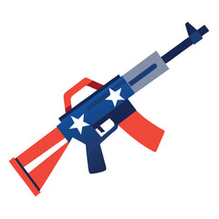 Obraz premium Assault-cross-rifle USA style-for-memorial-day-style.