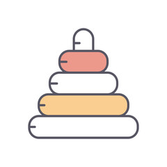 PYRAMID vector icon stock illustration