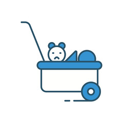 TOYS vector icon stock illustration