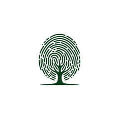 Fingerprint Tree Logo