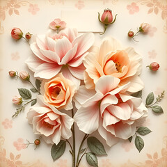 Close-up view of a bouquet of sculpted, three-dimensional flowers. 