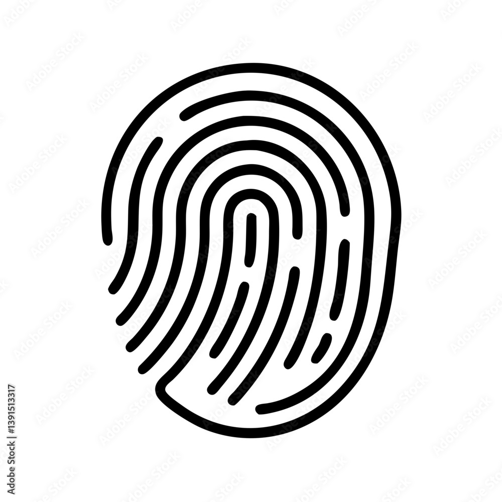 Poster fingerprint identification security scan biometric authentication system access control personal ide