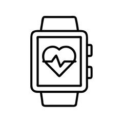 Smartwatch fitness tracker with heart rate monitor for health and wellness tracking activity data