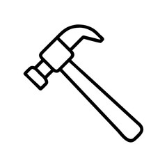 Outline hammer tool for construction and repair projects diy carpentry equipment and home improvement projects