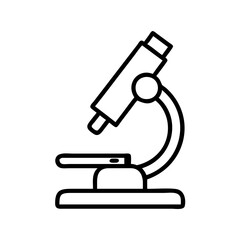 Microscope vector image for science lab research and medical equipment for biological study and analysis