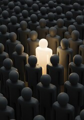 Fototapeta premium Standing Out from the Crowd