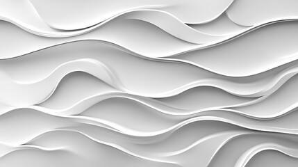 Obraz premium Abstract white wavy texture background.