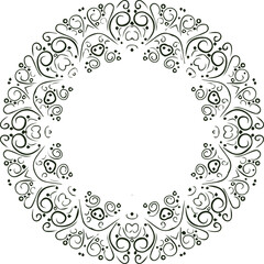 Beautiful flower art and mandala vector design