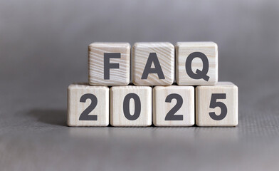 Fag 2025 on wooden cubes text on a background
