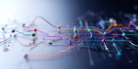 Linking entities. Business network, networking, link, social media, SNS, internet communication, people connection concept abstract.
