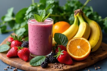 Fruit and Veggie Infused Energy Smoothie