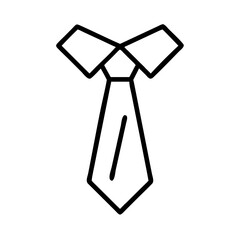 Necktie vector icon illustration design for fashion accessory and formal wear concept with modern style