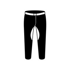 trousers icon, trousers line art - simple line art of trousers, perfect for trousers logos and icons